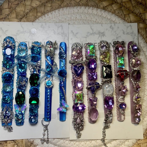 Handmade heavy drill full luxury extra long 10cm nails Handmade heavy drill full luxury extra long 10cm nails